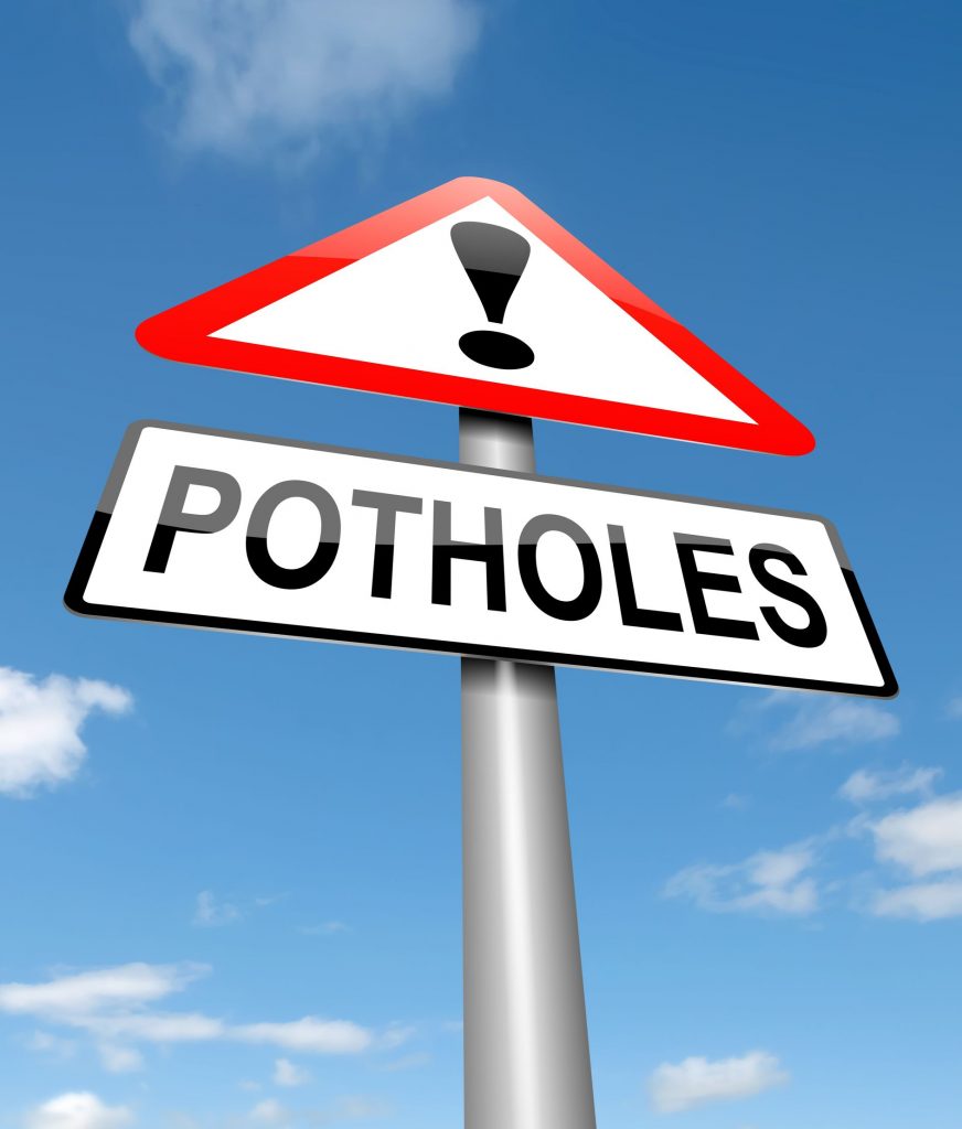 potholes